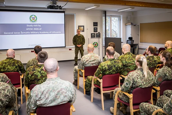 Lithuanian Military Academy's Air Force Command and Staff Course Paid a Visit to BALTDEFCOL